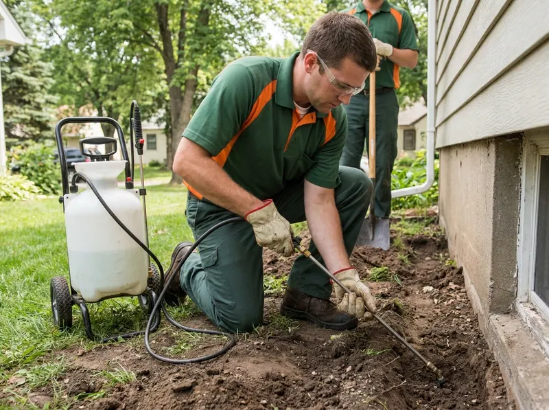 Subterranean Termite Soil Barrier Treatments in Minneapolis, MN
